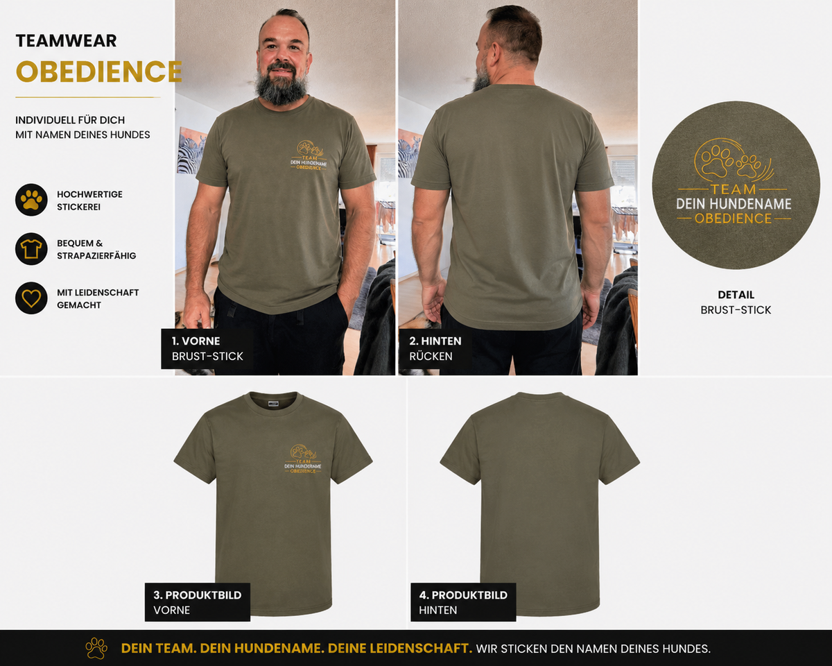 Teamwear T-Shirt – Obedience | Herren