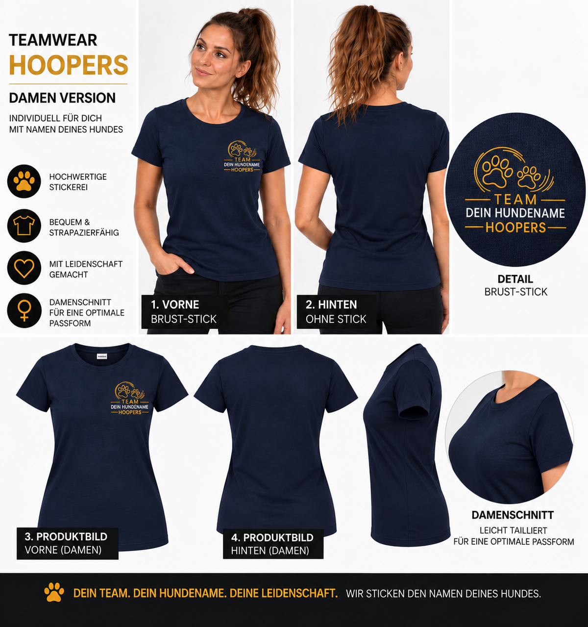 Teamwear T-Shirt – Hoopers | Damen