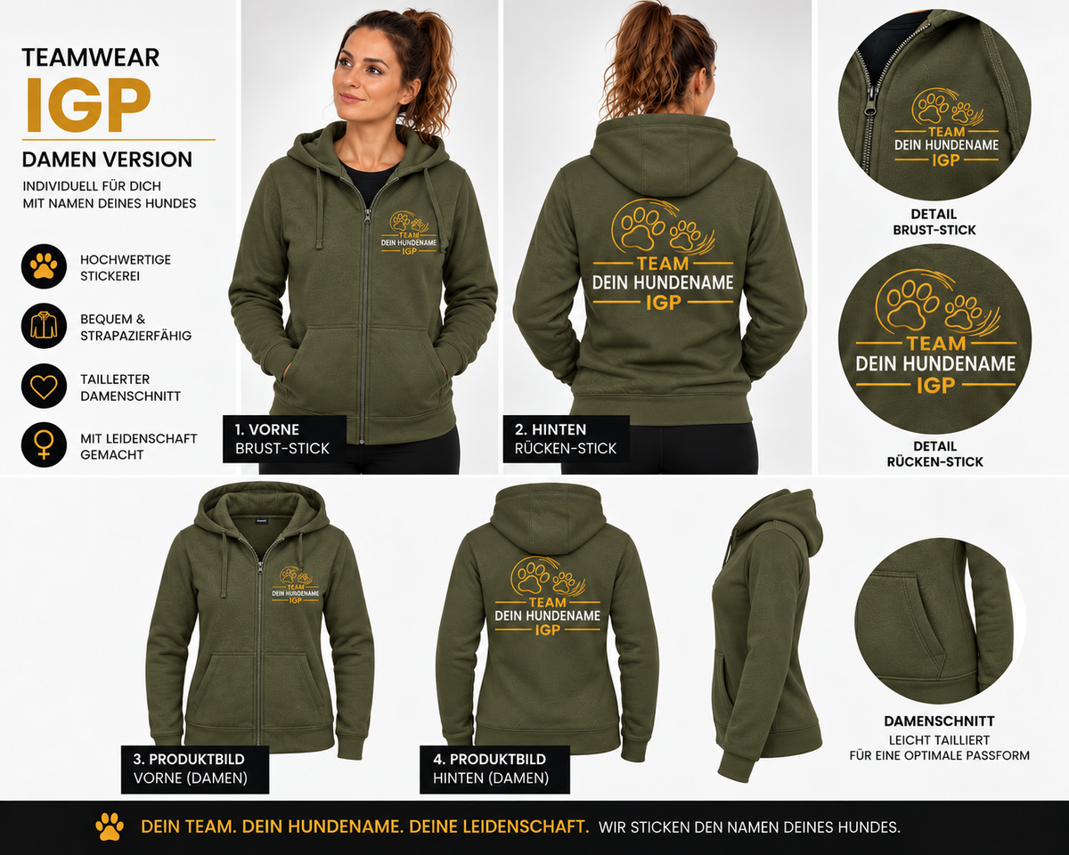 Teamwear Zip Hoodie – IGP | Damen