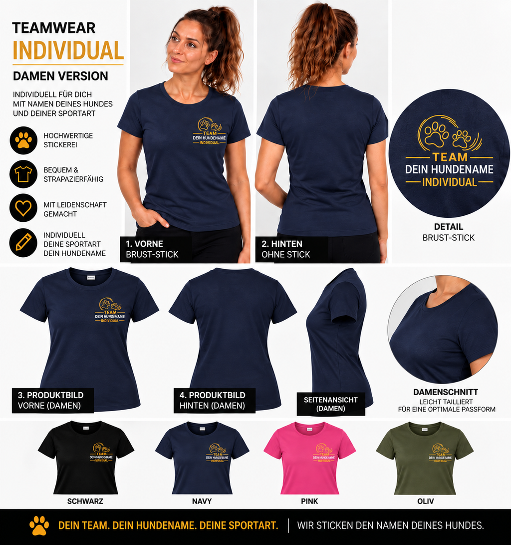 Teamwear T-Shirt – Individual | Damen
